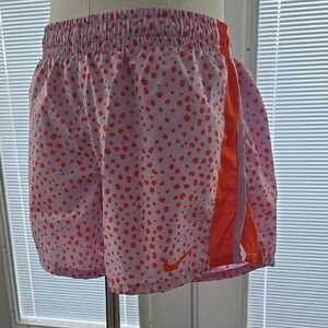 Nike Kids Pink and Orange Dotted Shorts